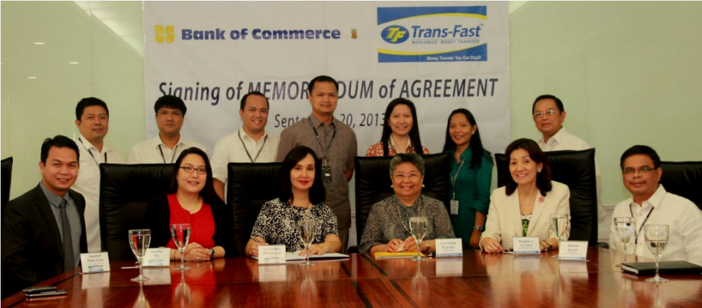 Bank of Commerce ties up with Trans-Fast