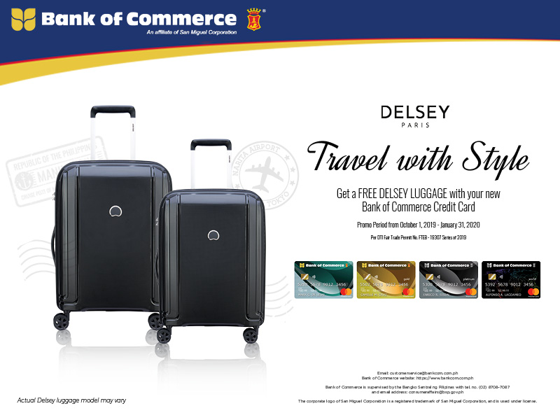 delsey luggage model number