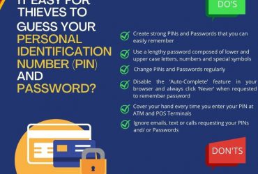 Protect your PINs and Passwords ‘DOs and DONTs’