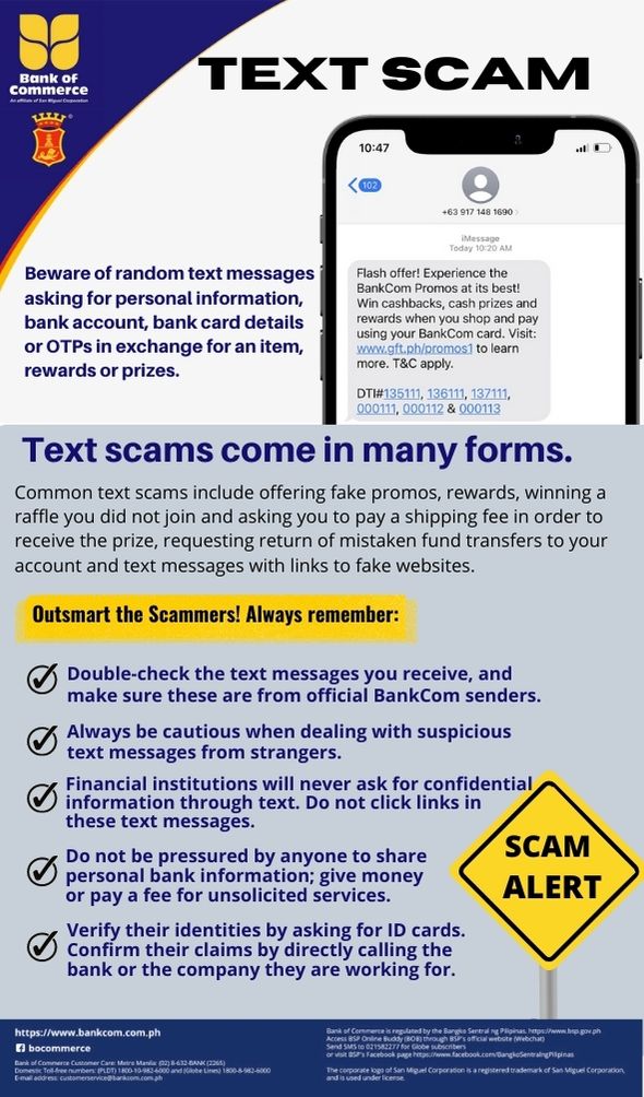 Beware of Text Scam