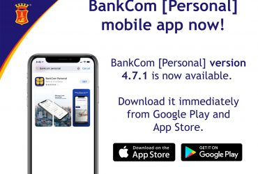 Update your BankCom [Personal] mobile app NOW!