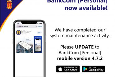 Update your BankCom [Personal] mobile app NOW!