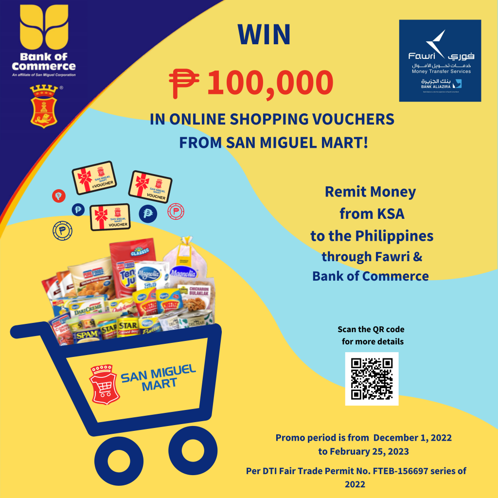 Get a chance to win Php100,000 of online shopping vouchers from San Miguel Mart! 1
