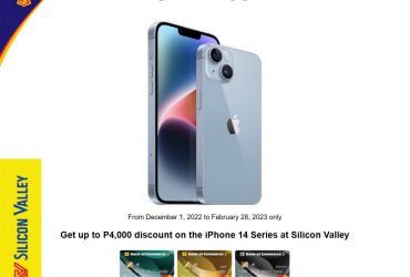 Save up to P4,000 on the iPhone 14 Series at Silicon Valley with your BankCom Credit Card!