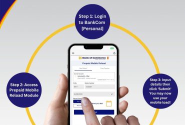 Top up your prepaid mobile numbers in just 3 easy steps with BankCom [Personal]