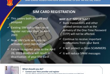 CLIENT ADVISORY: SIM Card Registration