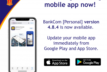 Update your BankCom [Personal] mobile app now!