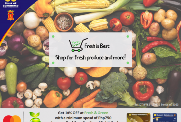 Fresh is Best! Get 10% OFF on your purchases at Fresh & Green using your BankCom Mastercard Credit and Debit Card
