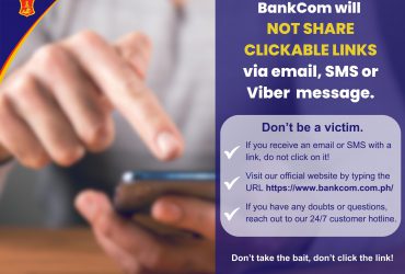 #BankComCyberSafeTips: Don’t Click the Link!
