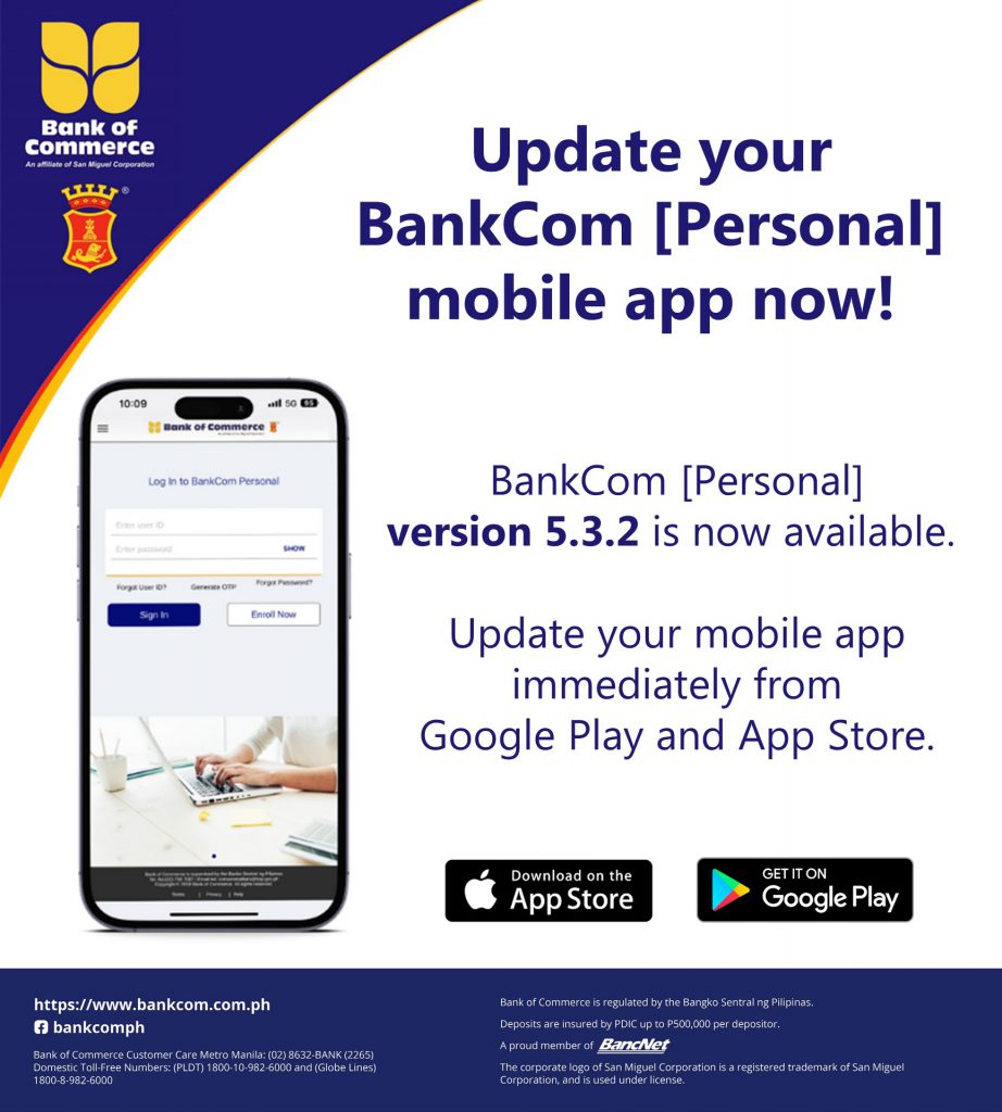 Download the New Version of BankCom [Personal] now!