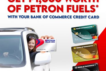 Treat yourself and your tank this Christmas! Earn up to 2,000 Petron Value Card Points with your BankCom Credit Card