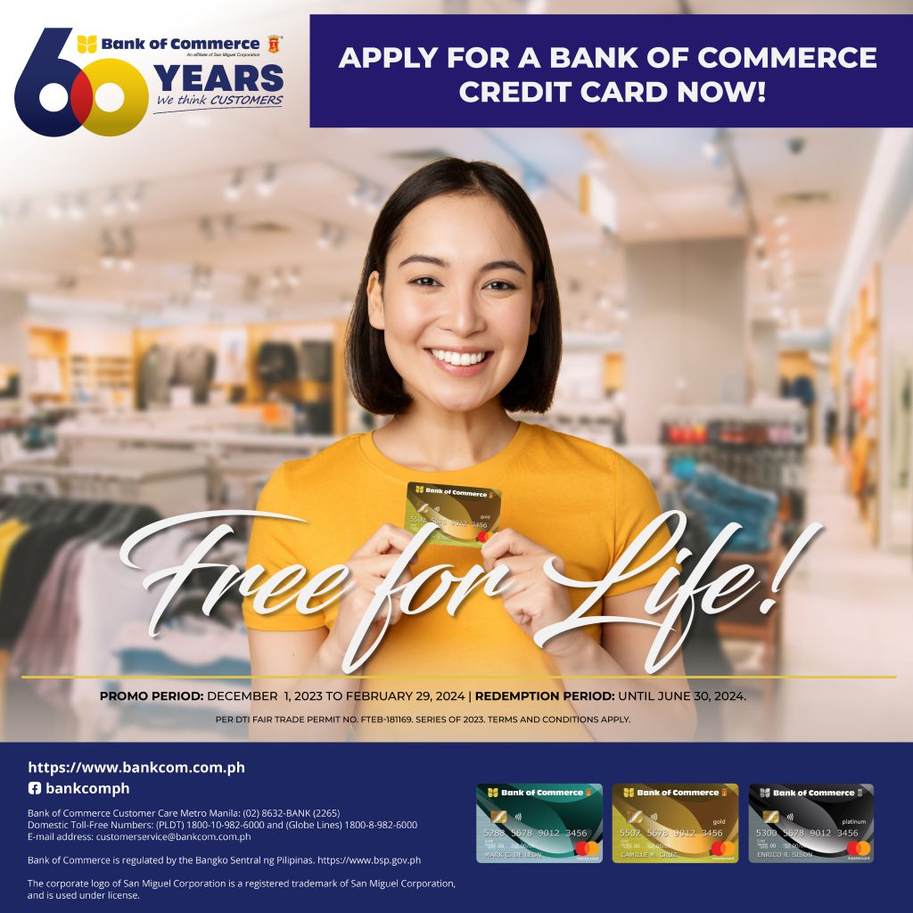 No Annual Fees for Life with your BankCom Credit Card!