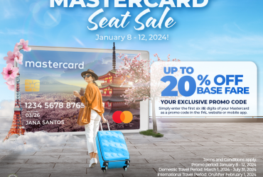 PAL Seat Sale Alert! Up to 20% OFF base fare with your BankCom Credit or Debit Mastercard
