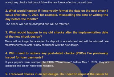 New Check Design Standards and Specifications  [Part 2]