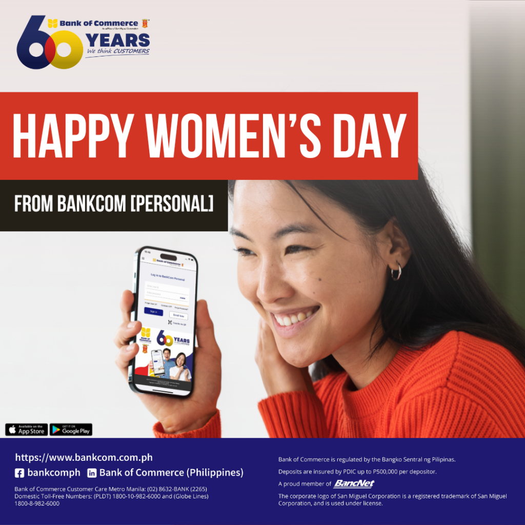 Happy Women's Day from BankCom [Personal] family!