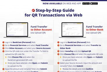 QR Ph via BankCom [Personal]: How to Navigate via Web