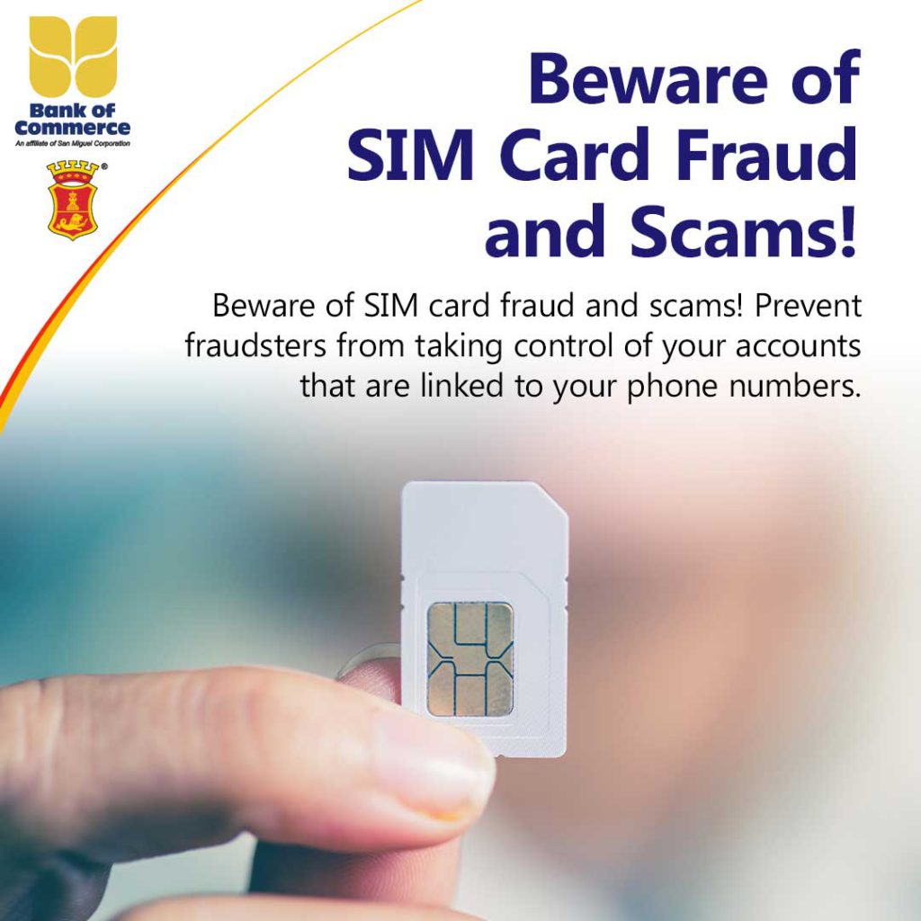 Beware of SIM card fraud and scams!