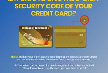 #CyberSafeTips: Is it safe to give the 3-digit security code of your Credit Card?