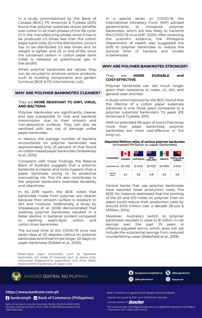 Why are 1000-Piso Polymer Banknotes Smarter, Cleaner and Stronger?