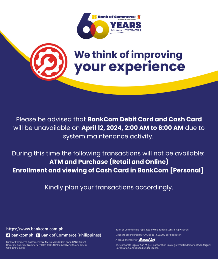 CLIENT ADVISORY: SYSTEM MAINTENANCE ACTIVITY – APRIL 12, 2024