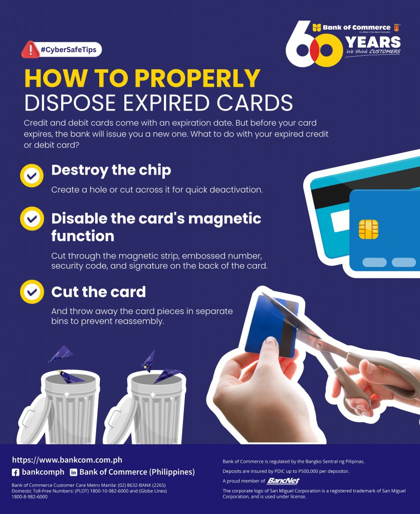 How to properly dispose expired cards