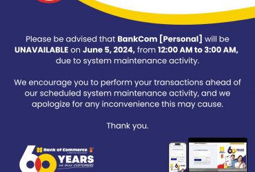 CLIENT ADVISORY: SYSTEM MAINTENANCE ACTIVITY – JUNE 5, 2024