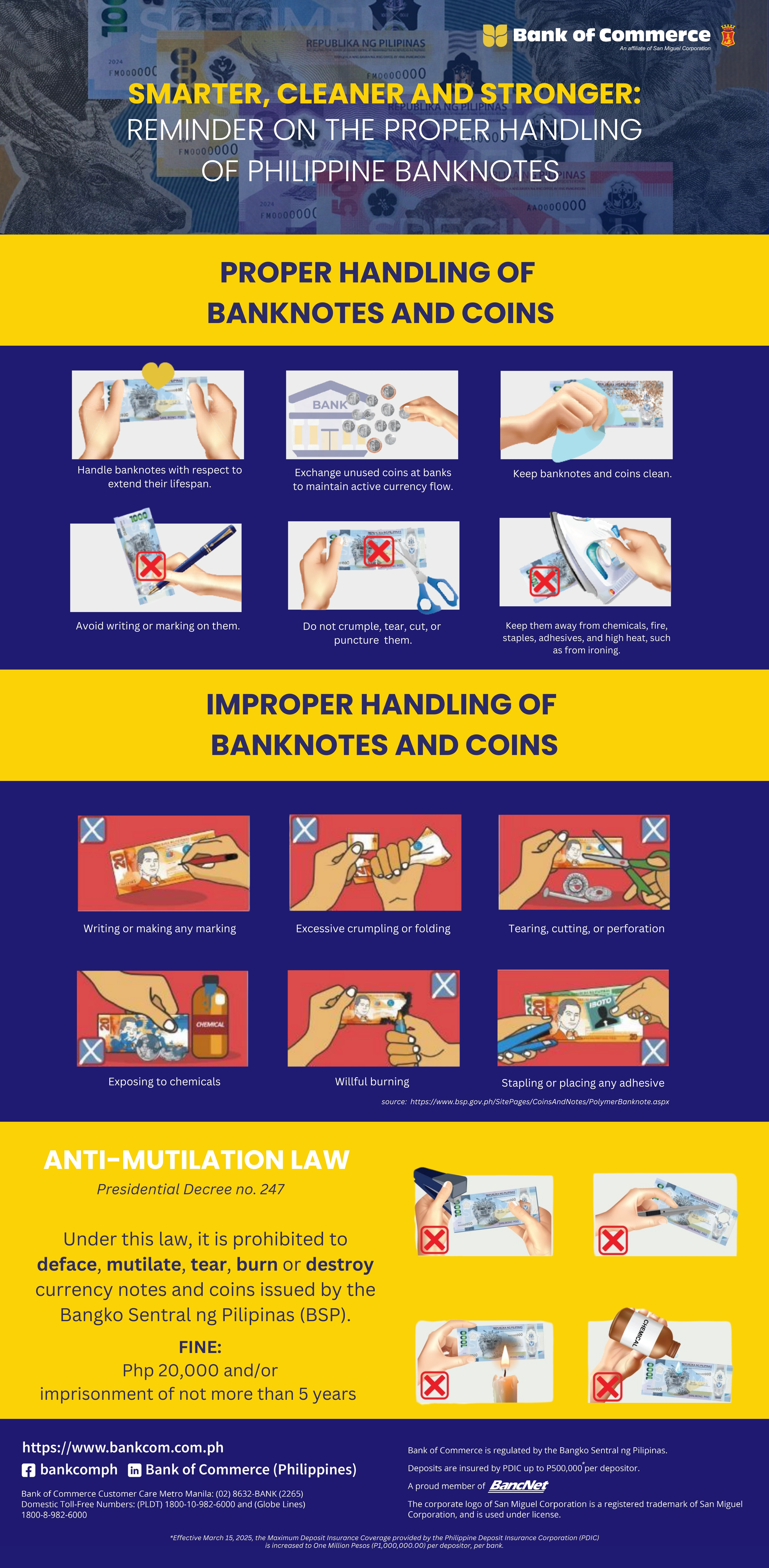 Reminder on the Proper Handling of Philippine Banknotes