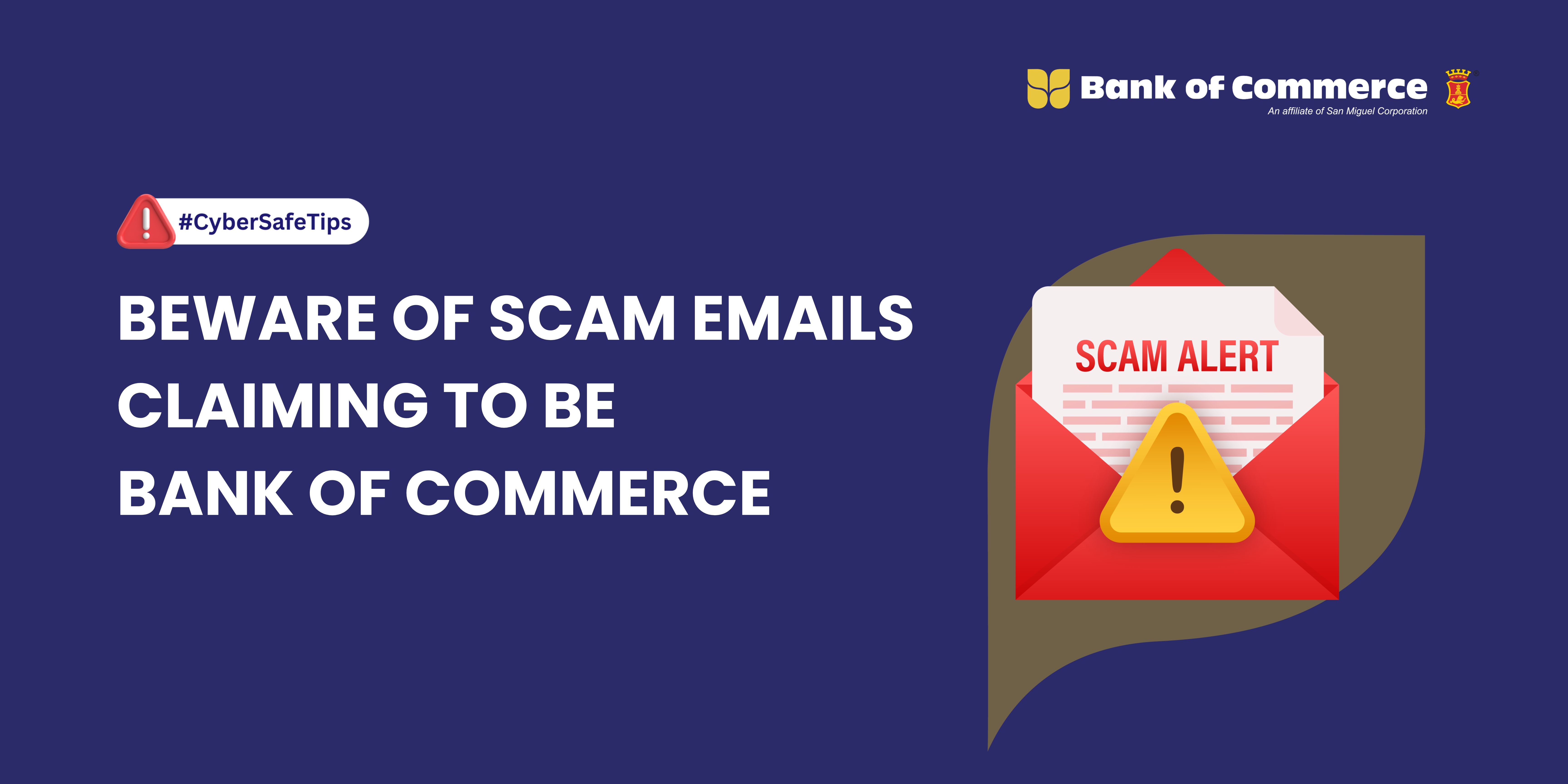 Beware of Scam Emails Claiming to be Bank of Commerce (SM Gift Pass)