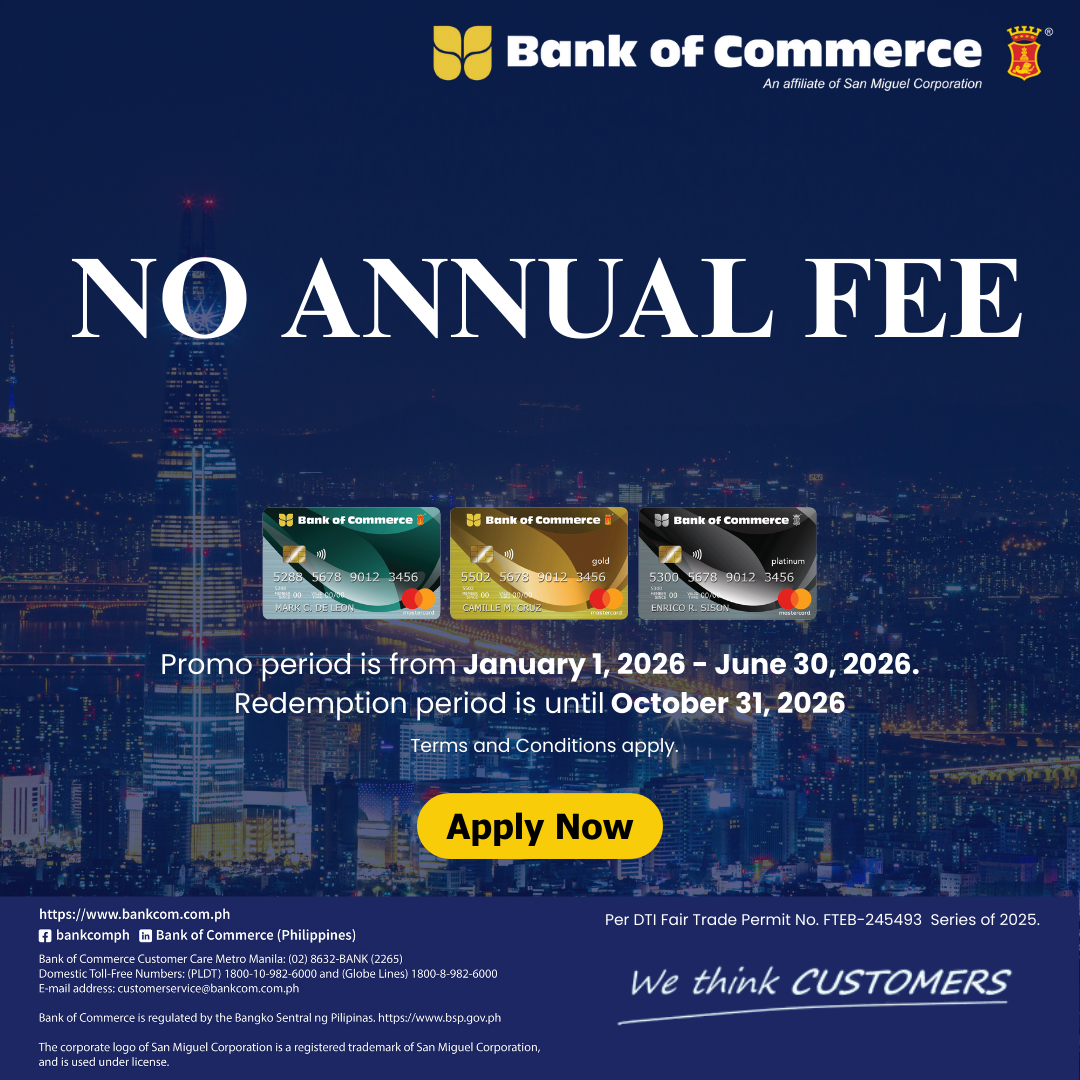 Enjoy No Annual Fee for Life with BankCom Credit Cards. Apply Now!