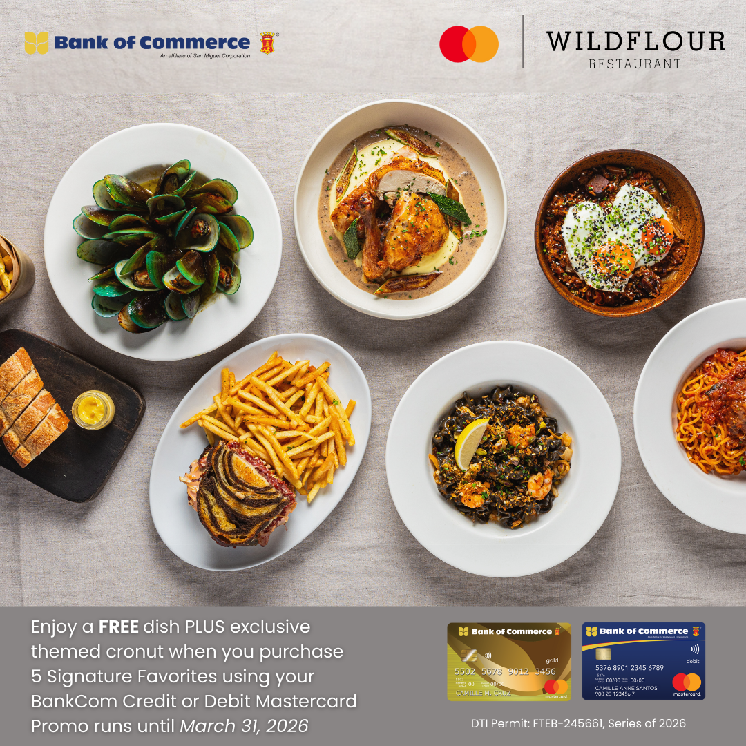 Twice the Treats at Wildflour Restaurants – FREE Dish plus Cronuts when you use your BankCom Mastercard!
