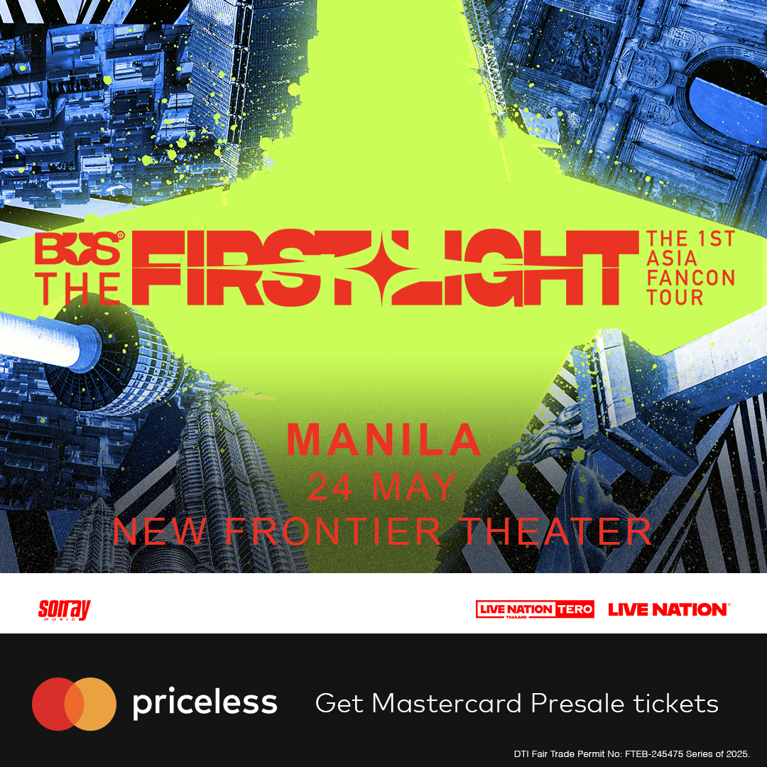 Watch Live! BUS THE 1ST ASIA FANCON TOUR : THE FIRST LIGHT IN MANILA when you use your BankCom Debit or Credit Mastercard!