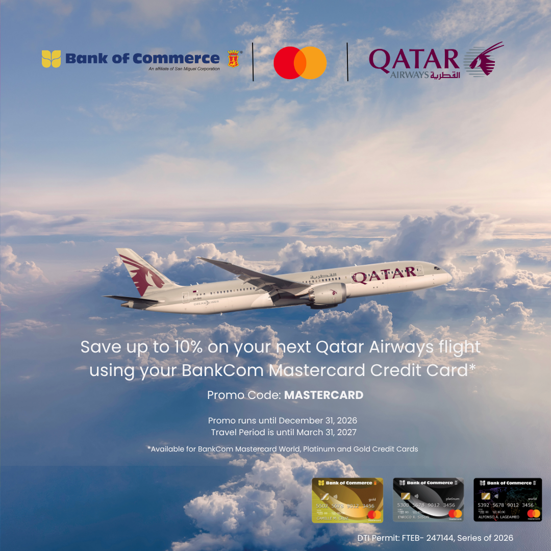 Travel the World for Less – Enjoy Up to 10% OFF with your BankCom Credit Card!